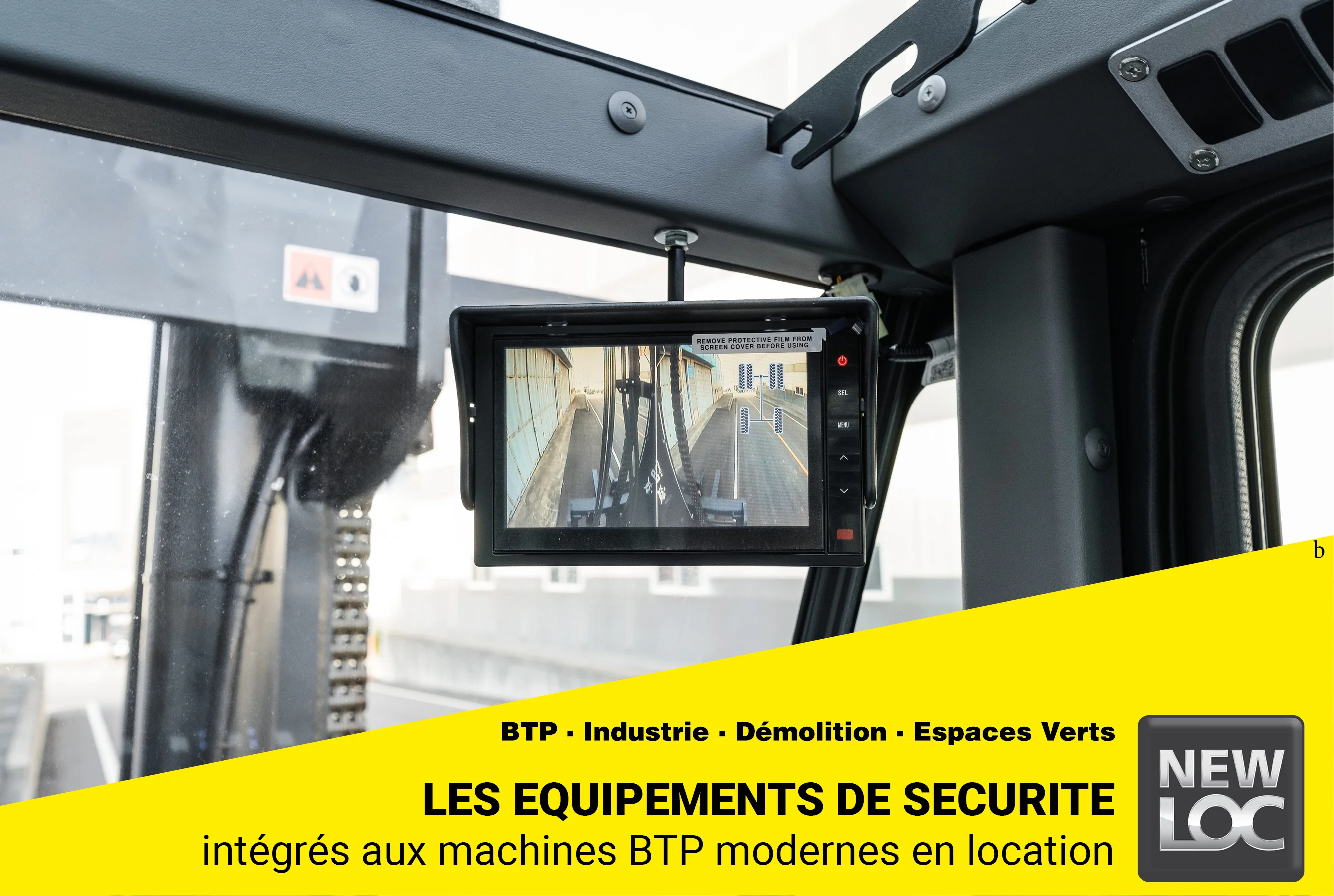 Les équipements de sécurité intégrés aux machines BTP modernes en location