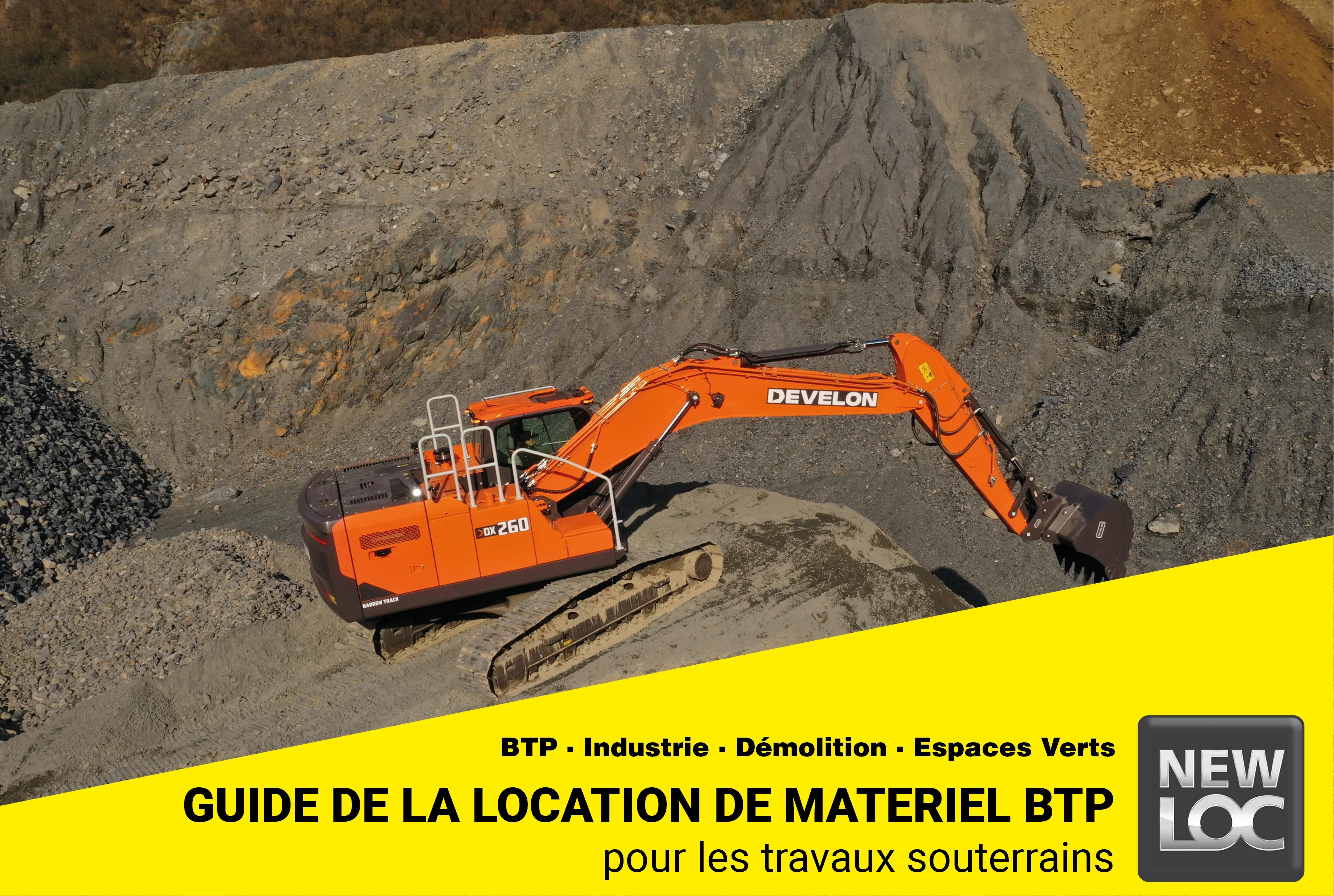 Guide de la location de matériel BTP pour les travaux souterrains