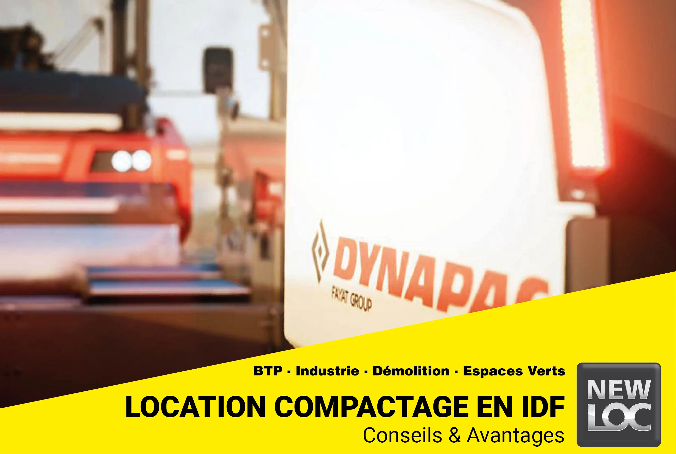 Location de matériel de compactage en Île de France
