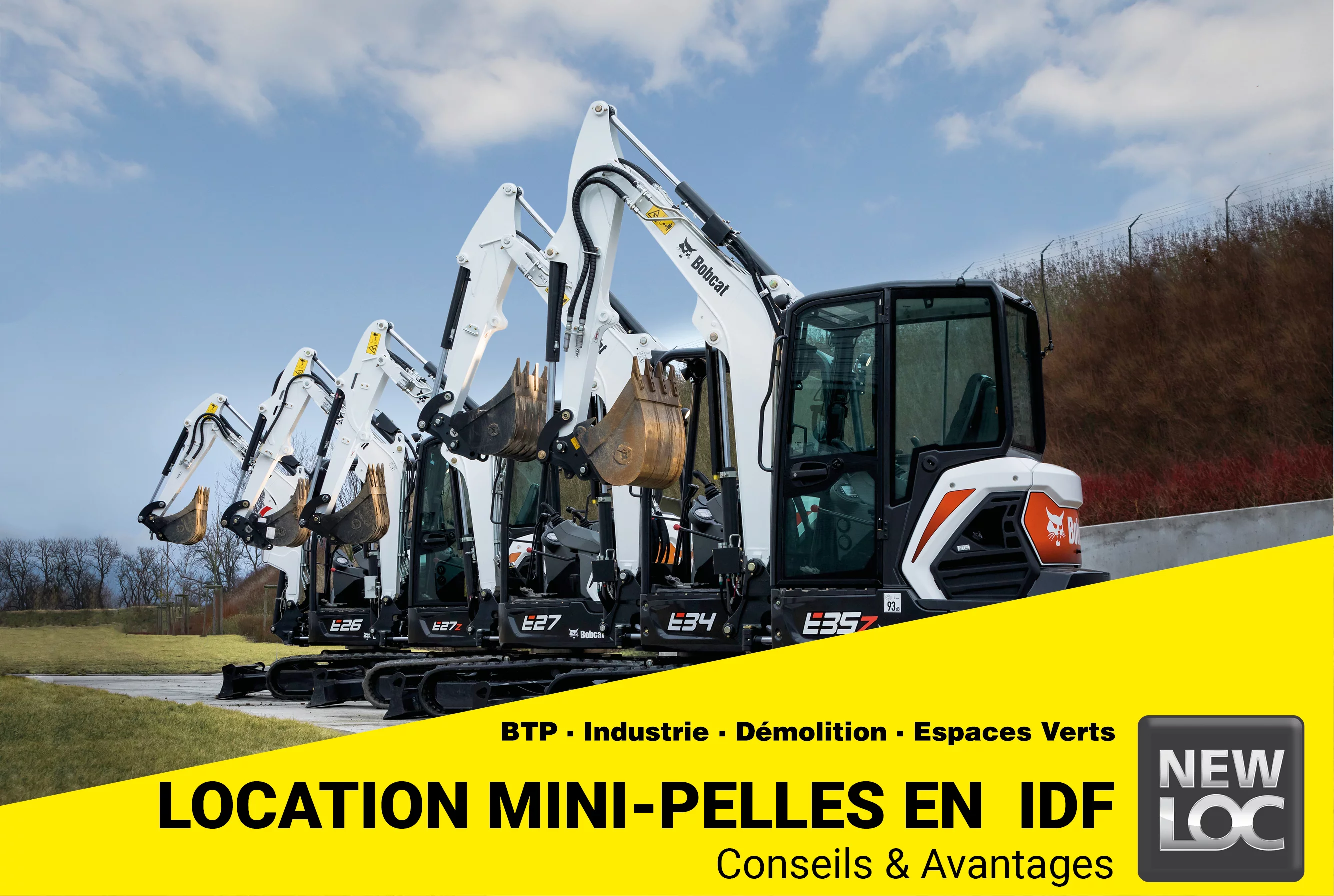 Location de mini-pelle en Île-de-France : conseils et avantages