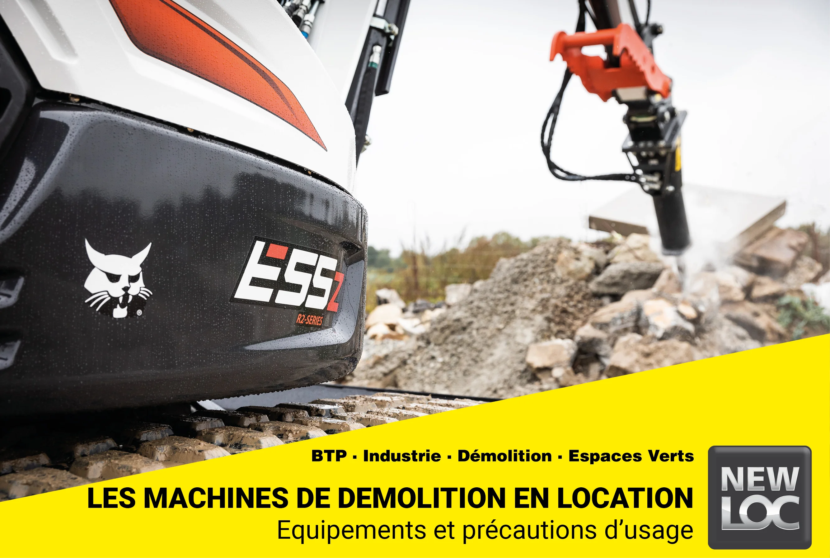 Les machines de démolition en location : équipements et précautions d’usage