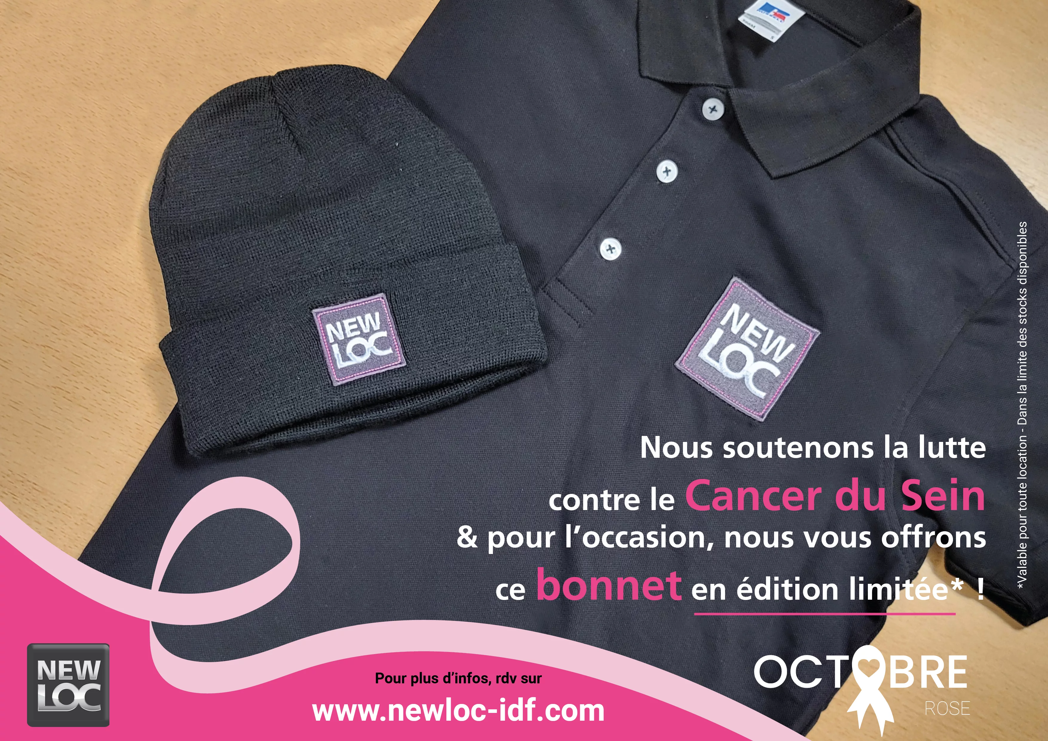 Newloc IDF soutient la lutte contre le cancer du sein